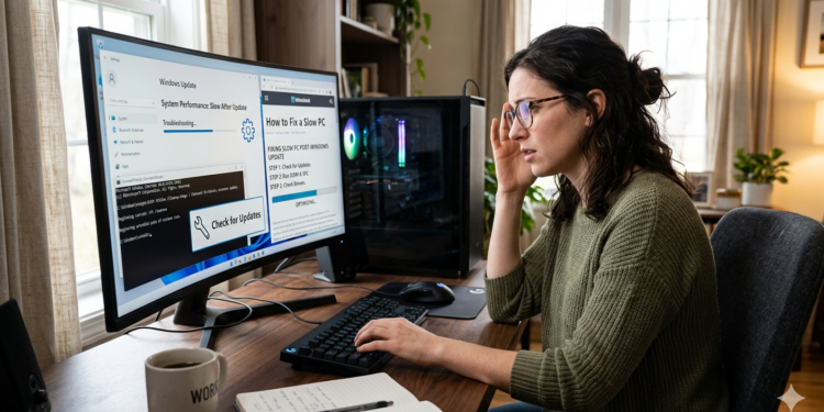 PC lenta después de actualizar Windows: causas y solución paso a paso