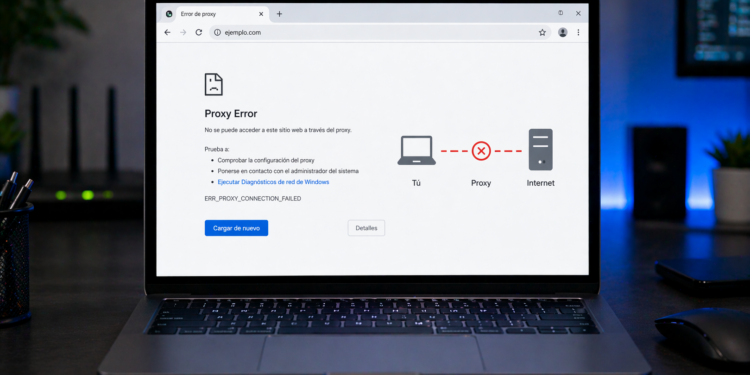 Error de proxy en el navegador: qué lo causa y cómo corregirlo